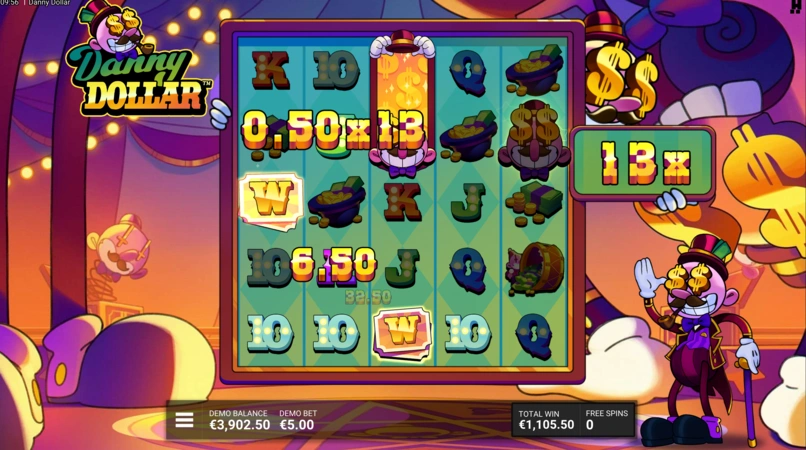Danny Dollar Slot Wild Simvollar